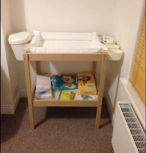 baby outgrow changing table